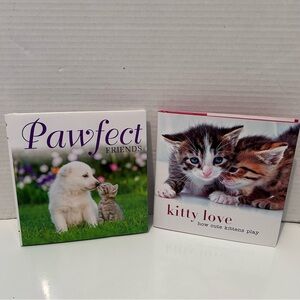 2 HARDCOVER books: Pawfect Friends and Kitty Love: How Cute Kittens Play